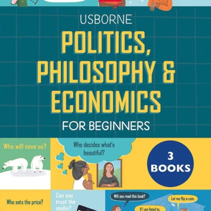 Politics Philosophy and Economics for Beginners  3 Book Set