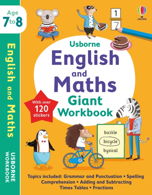 Usborne English and Maths Giant Workbook 7-8