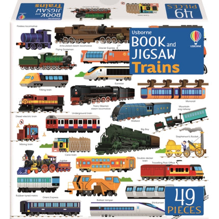 Usborne Book and Jigsaw Trains