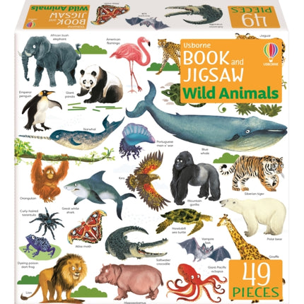 Usborne Book and Jigsaw Wild Animals