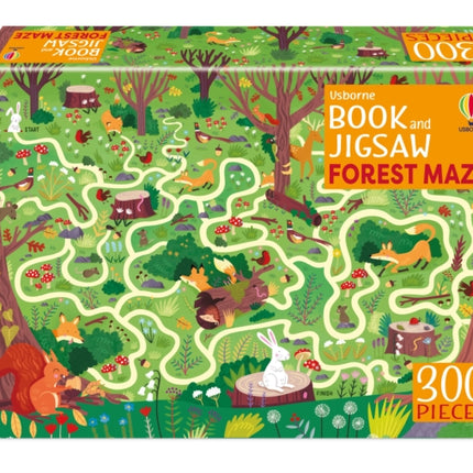 Usborne Book and Jigsaw Forest Maze