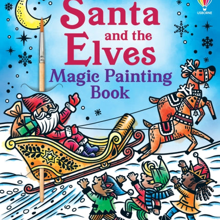 Santa and the Elves Magic Painting Book