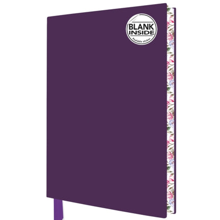 Purple Blank Artisan Notebook (Flame Tree Journals)