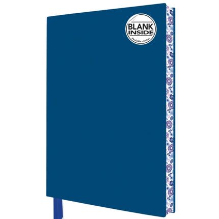 Mid Blue Blank Artisan Notebook (Flame Tree Journals)