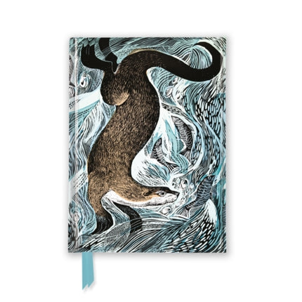 Angela Harding: Fishing Otter (Foiled Pocket Journal)