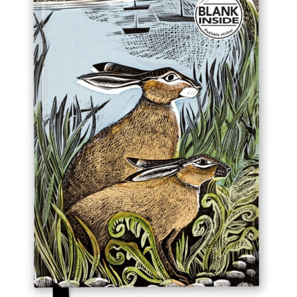 Angela Harding: Rathlin Hares (Foiled Blank Journal)