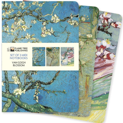 Vincent van Gogh: Blossom Set of 3 Midi Notebooks