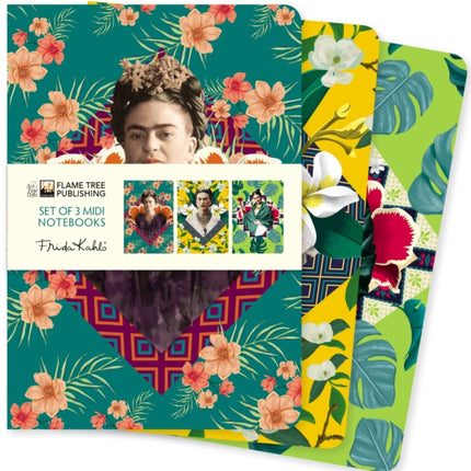 Frida Kahlo Set of 3 Midi Notebooks