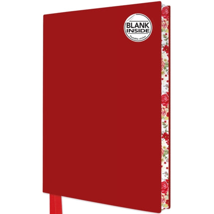 Red Blank Artisan Notebook (Flame Tree Journals)