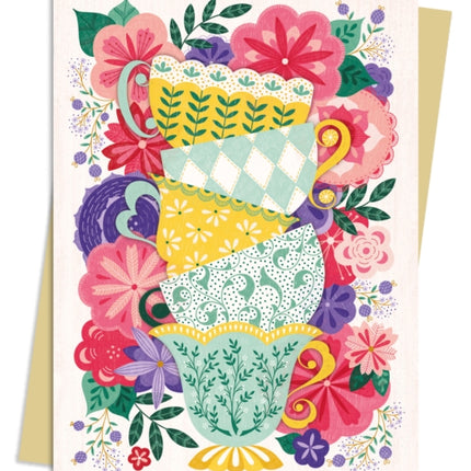 Jenny Zemanek: Teacups Greeting Card Pack: Pack of 6