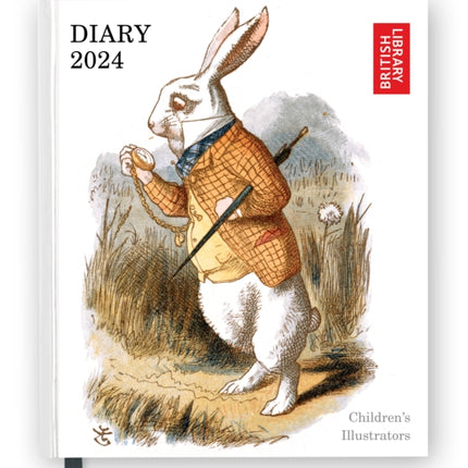 British Library: Children's Illustrators 2024 Desk Diary - Week to View, Illustrated on every page