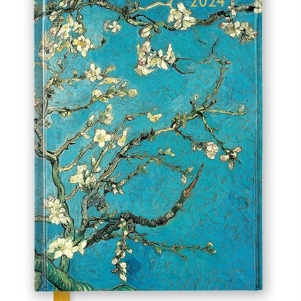 Vincent van Gogh Almond Blossom 2024 Luxury Diary  Page to View with Notes