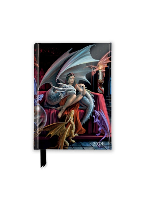 Anne Stokes: Dragon Charm 2024 Luxury Pocket Diary - Week to View