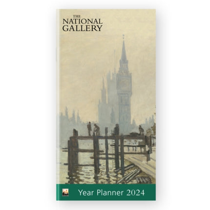 National Gallery: Monet, The Thames Below Westminster 2024 Year Planner - Month to View