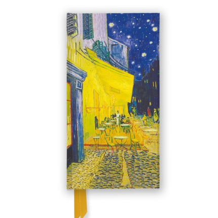 Vincent van Gogh: Café Terrace (Foiled Slimline Journal)