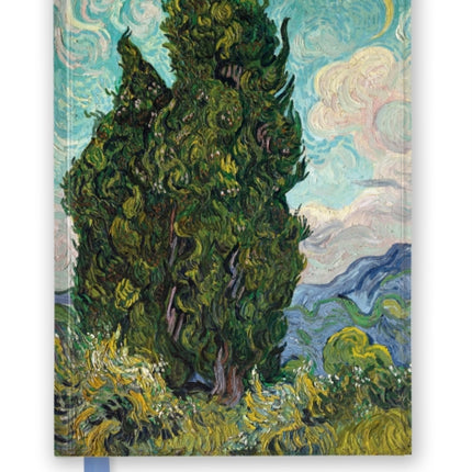 Vincent van Gogh: Cypresses (Foiled Journal)