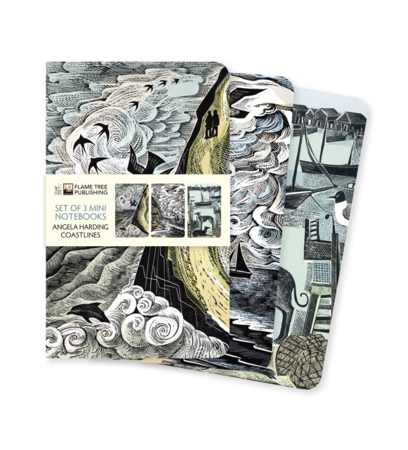 Angela Harding Coastlines Set of 3 Mini Notebooks