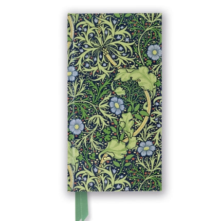 William Morris Seaweed Foiled Slimline Journal