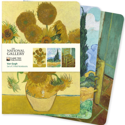 National Gallery Van Gogh Set of 3 Midi Notebooks