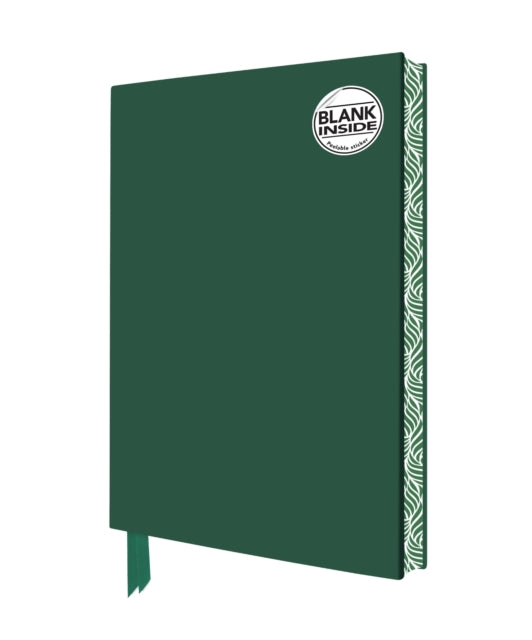 Racing Green Blank Artisan Notebook Flame Tree