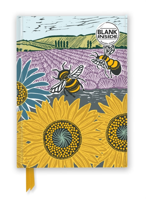 Kate Heiss Sunflower Fields Foiled Blank Journal