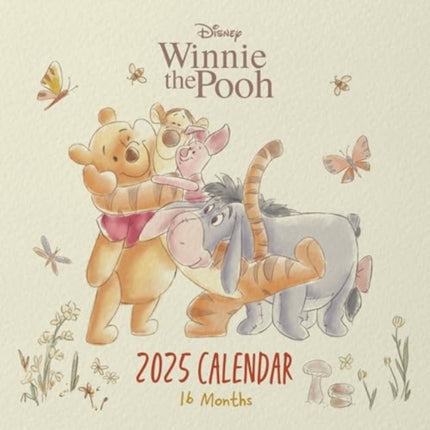 Winnie the Pooh Crafting New Beginnings 2025 Square Calendar