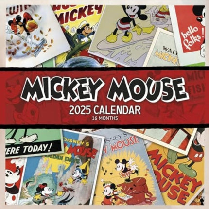 Mickey  Minnie Mouse Memories 2025 Square Calendar