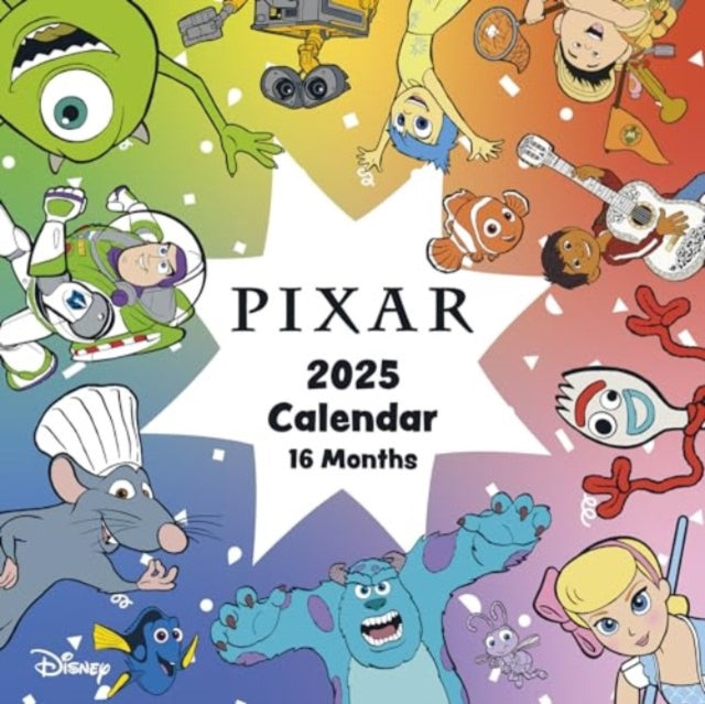 Disney Pixar Collection 2025 Square Calendar