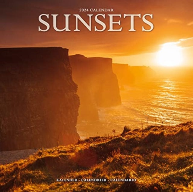 Sunsets Calendar 2024  Square Travel Wall Calendar - 16 Month