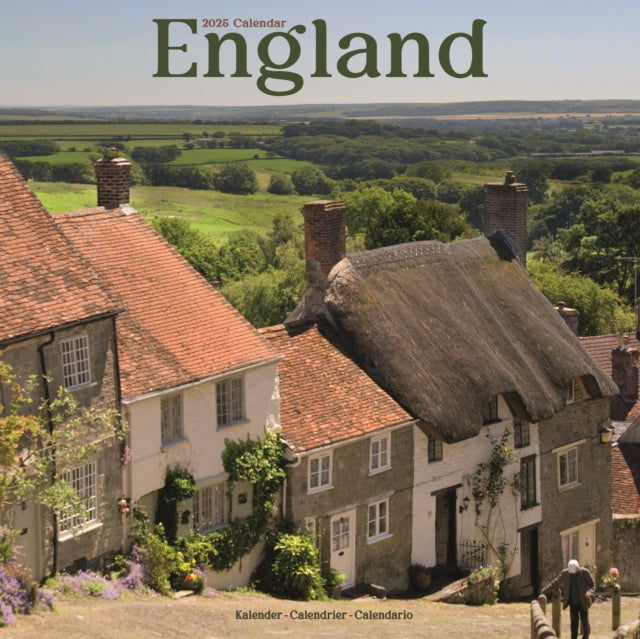 England Calendar 2025 Square Travel Wall Calendar  16 Month