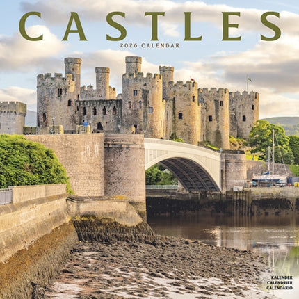 Castles Calendar 2026  Square Scenic Wall