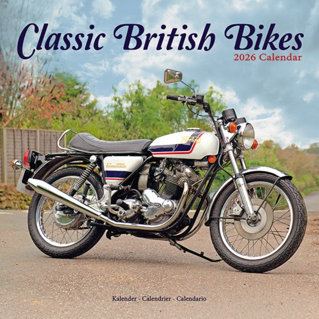 Classic British Bikes Calendar 2026  Square