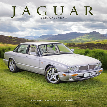 Jaguar Calendar 2026  Square Car Wall Calendar