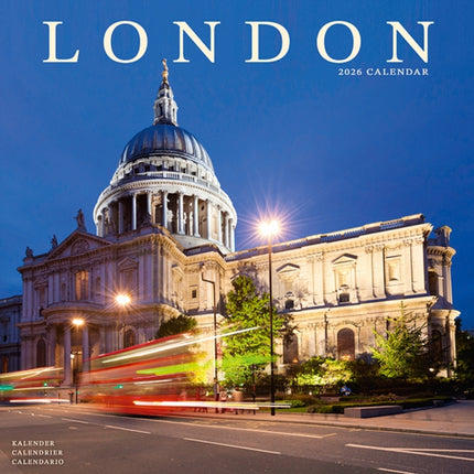London Calendar 2026  Square Travel Wall Calendar  16 Month