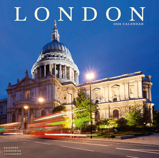 London Calendar 2026  Square Travel Wall Calendar  16 Month
