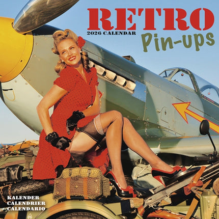Retro Pin Ups Calendar 2026  Square Sexy Girls