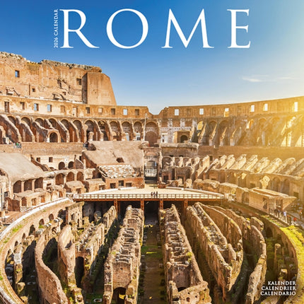 Rome Calendar 2026  Square Travel Wall Calendar