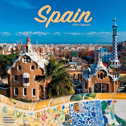 Spain Calendar 2026  Square Space Wall Calendar