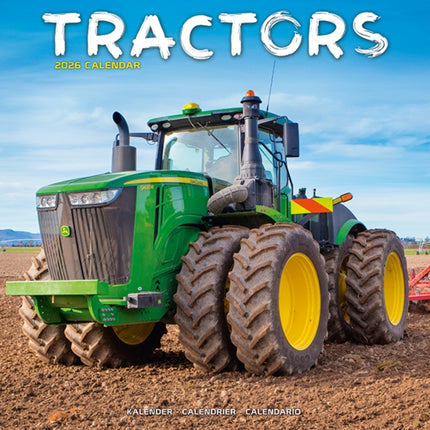 Tractors Calendar 2026  Square Wall Calendar  16
