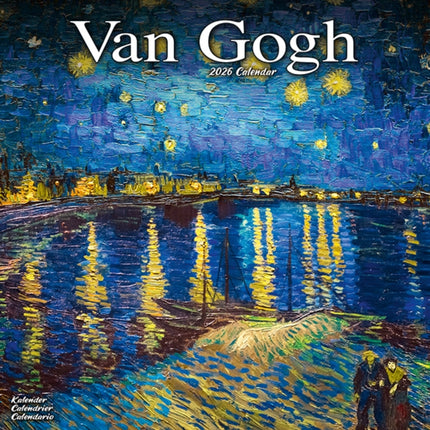 Van Gogh Calendar 2026  Square Artist Wall