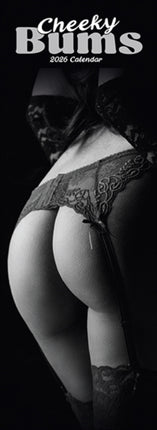 Cheeky Bums Slim Calendar 2026  Slimline Calendar