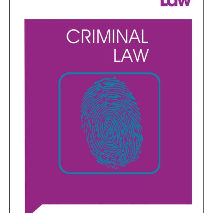 Foundations of Law  Criminal Law