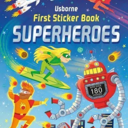 First Sticker Book Superheroes