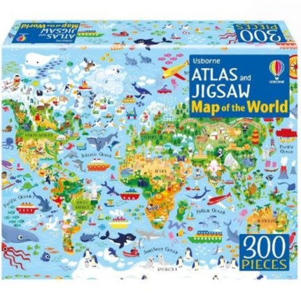 Atlas and Jigsaw Map of the World