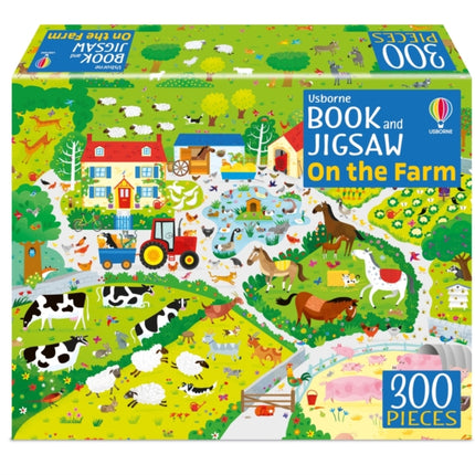 Usborne Book and Jigsaw On the Farm