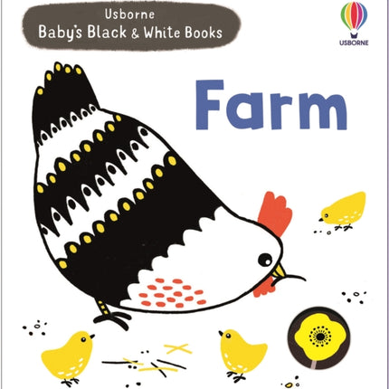 Babys Black and White Books Farm