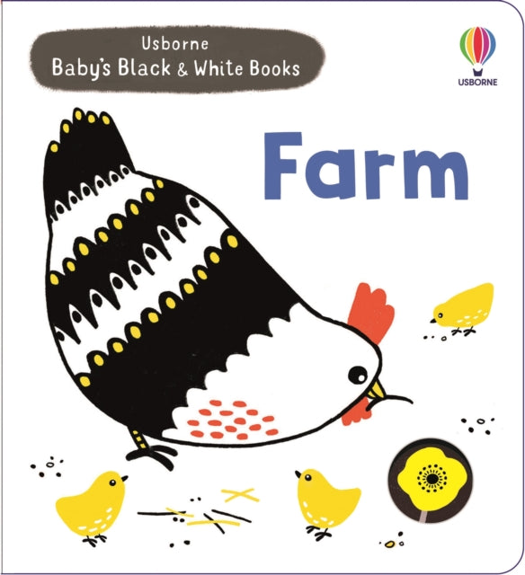 Babys Black and White Books Farm