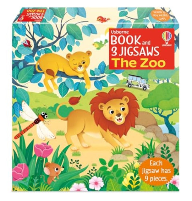 Usborne Book and 3 Jigsaws The Zoo