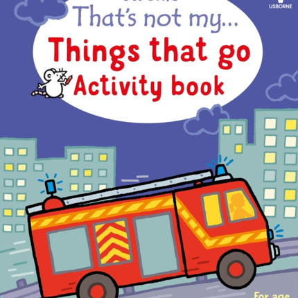 Thats not my... Things That Go Activity Book