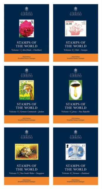 2025 Stamps Of The World  Set Of 6 Catalogues